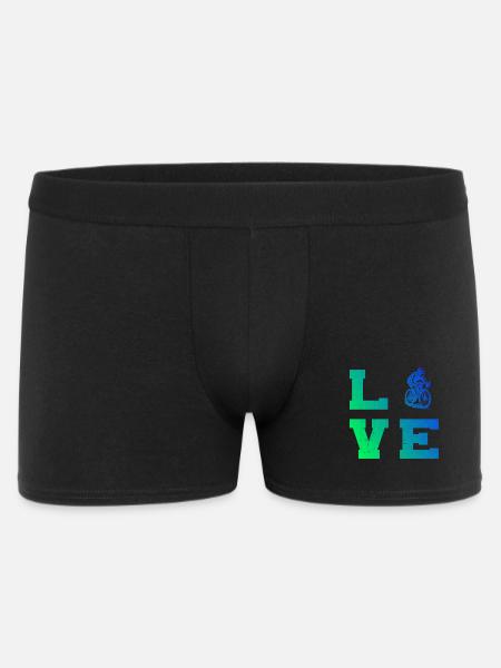 Clear road bike message - Men's Boxer Shorts - black