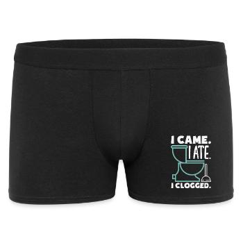Maître du bouchon des toilettes Drôle - Boxer Homme - noir - Devant