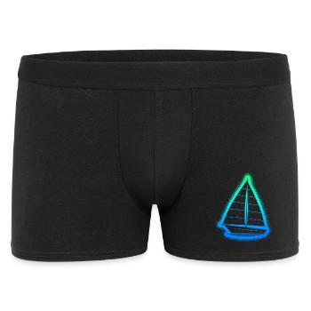 Sailing Sailboat Kids Men Boys Sailors - Men's Boxer Shorts - black - Front
