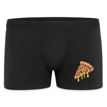 Cartoon Pizza Handslice - Men's Boxer Shorts - black - Front