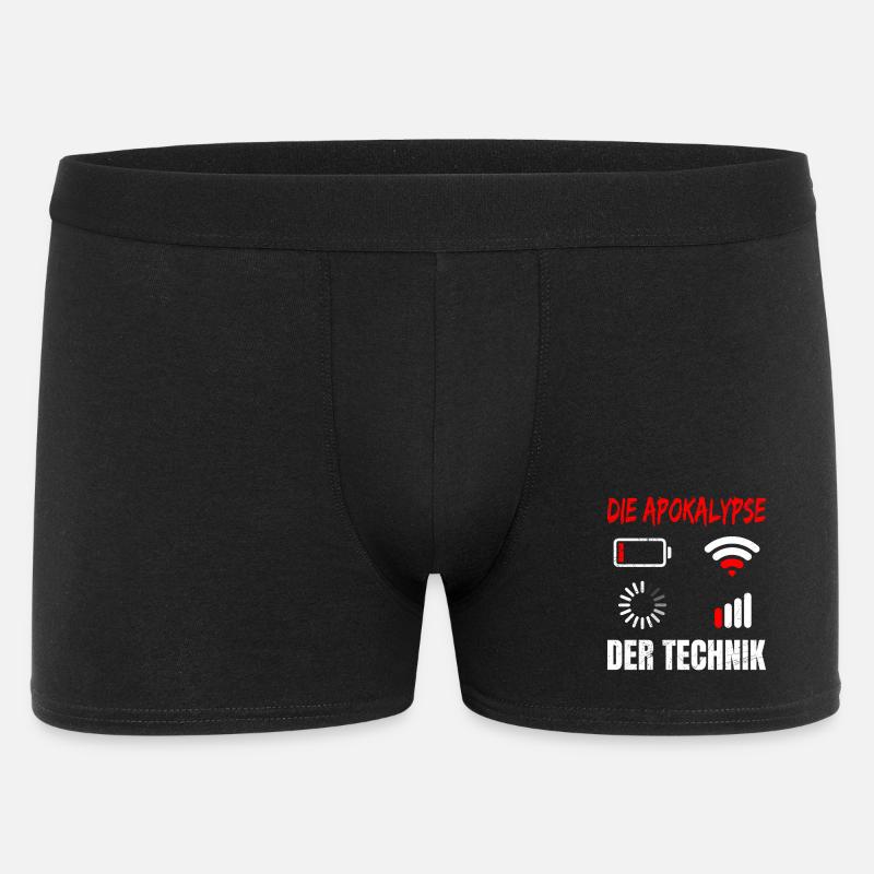 Coder L’APOCALYPSE DE LA TECHNOLOGIE DRÔLE - Boxer Homme - noir