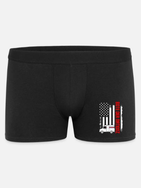 Postman BOTE DER NATIONZ Funny - Men's Boxer Shorts - black