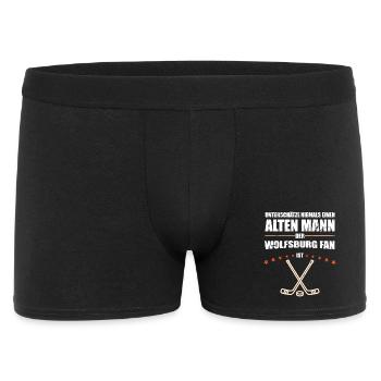 Alter Mann - Wolfsburg Eishockey Fan | Vintage - Men's Boxer Shorts - black - Front