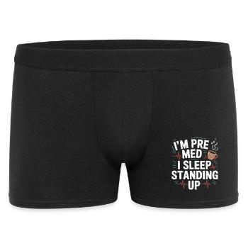 Je suis en pré-médecine : Dormir debout - Boxer Homme - noir - Devant