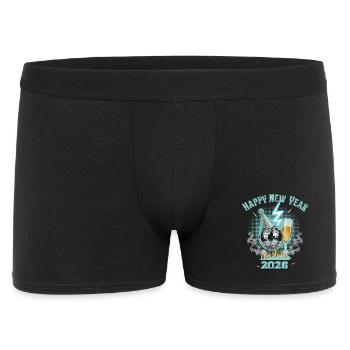 Fête feux d’artifice de célébration du Bon Nouvel An 2026 - Boxer Homme - noir - Devant
