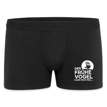 Le lève-tôt me fait ! - Boxer Homme - noir - Devant