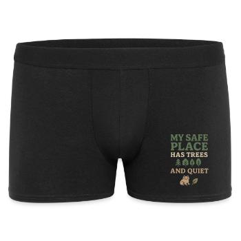 Neurodivergenter Introvertierter - Männer Boxer Shorts - Schwarz - Vorne