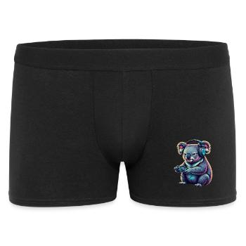 Koala Gaming Jeux vidéo d’animaux Koala Koala drôle - Boxer Homme - noir - Devant