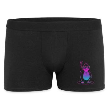 Cool Rock Penguin with Sunglasses - Men's Boxer Shorts - black - Front