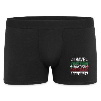 I Have Everything I Want For Christmas Lustiger - Men's Boxer Shorts - black - Front