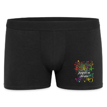 Confettis dans le cœur - Carnaval dans le sang - Cologne - Boxer Homme - noir - Devant