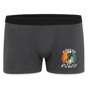 Je peux pas J'ai Rugby - Boxer Homme - charbon - Devant
