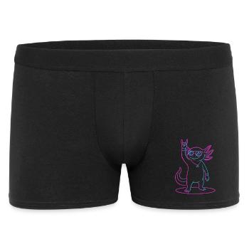 Cool Rock Axolotl With Sunglasses - Men's Boxer Shorts - black - Front