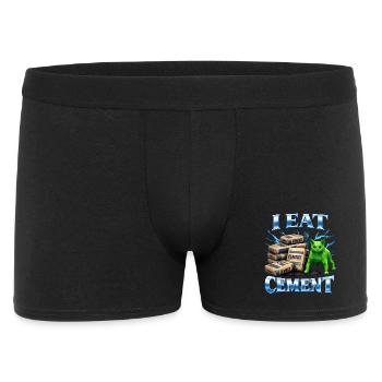 Je mange du ciment Je mange du ciment Chat - Boxer Homme - noir - Devant