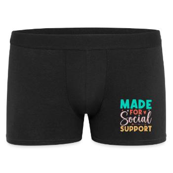 Social Worker Quote Made For Social Support Social - Men's Boxer Shorts - black - Front