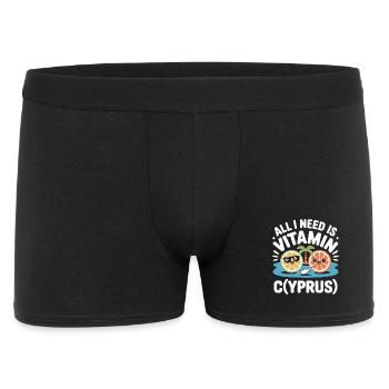 Cyprus All I Need Is Vitamin Cyprus Cyprus Flag - Men's Boxer Shorts - black - Front