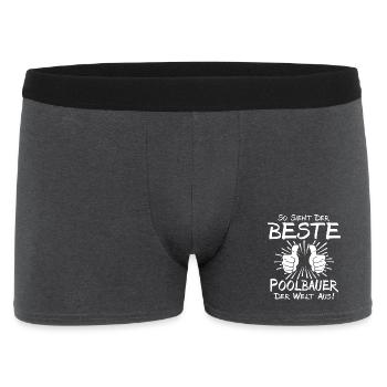 Meilleur constructeur de piscines - Boxer Homme - charbon - Devant