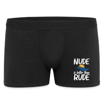 Nudité Gear Freedom Lover Nudisme Naturiste - Boxer Homme - noir - Devant
