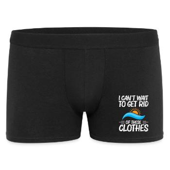 Naturist Nacktheit Freiheit Liebhaber Nacktheit Naturismus Naturismus - Männer Boxer Shorts - Schwarz - Vorne