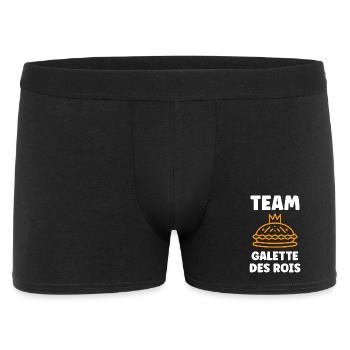 Humour galette des rois - Boxer Homme - noir - Devant