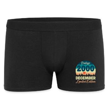 Anniversaire Décembre 2000 Cadeau D'anniversaire  - Boxer Homme - noir - Devant