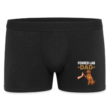 Papa Labrador roux – Design « High Five Dog Dad » - Boxer Homme - noir - Devant