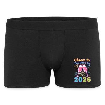 Cheers To New Year's Eve 2026 Celebration - Men's Boxer Shorts - black - Front