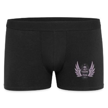 Einzigartiger Engel Jahrgang 1986 40. Geburtstag - Männer Boxer Shorts - Schwarz - Vorne