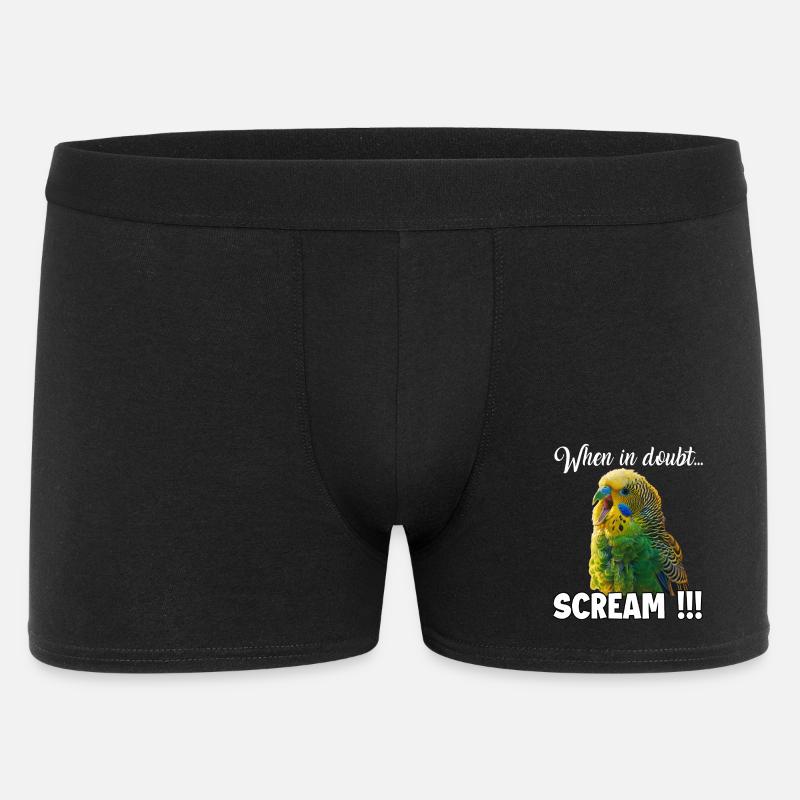 Cadeaux créatifs Bird Friends Perruche - Boxer Homme - noir