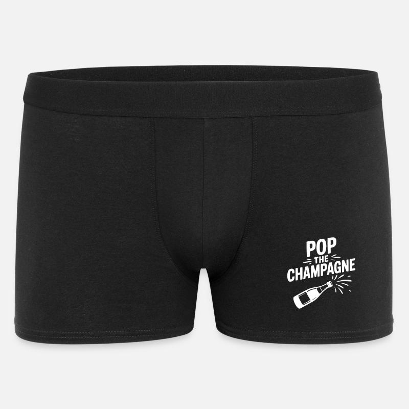 Pop the - Männer Boxer Shorts - Schwarz