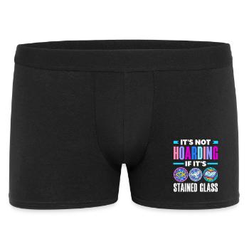 Buntglas-kunst Buntglas-künstler - Männer Boxer Shorts - Schwarz - Vorne