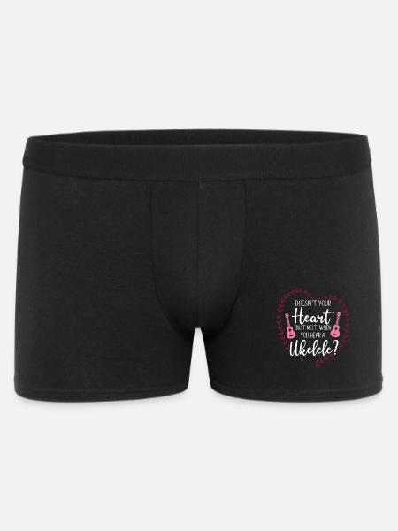 Hawaiian Ukulele Uke Doesn't Your - Men's Boxer Shorts - black