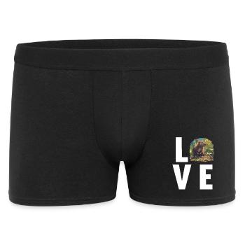 Ratten Ratte - Männer Boxer Shorts - Schwarz - Vorne