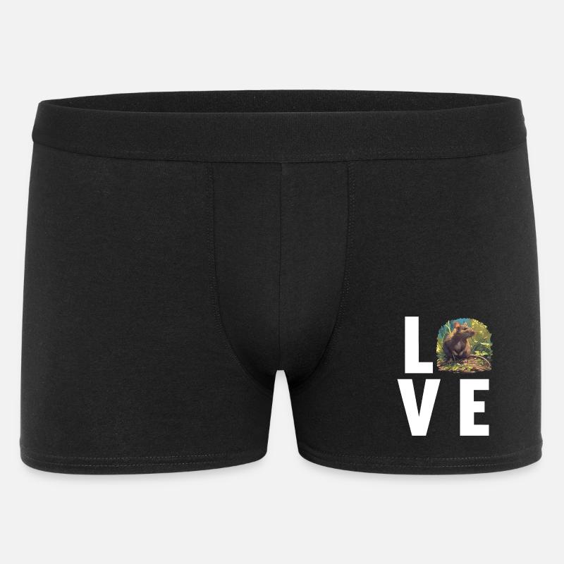 Ratten Ratte - Männer Boxer Shorts - Schwarz