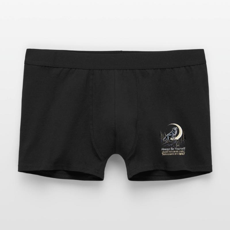 Sei immer du selbst, es sei denn, du kannst ein Wolf sein Männer Boxer Shorts