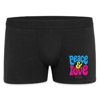 PEACE LOVE #4 - let's talk - Men's Boxer Shorts - black - Front