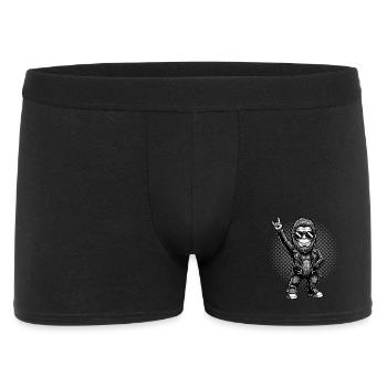 Rock, Rocker, Musique rock, Heavy metal, Rock Hand - Boxer Homme - noir - Devant