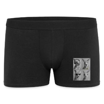 Kangaroo - Men's Boxer Shorts - black - Front