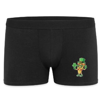 Célébration de la cuisine irlandaise de St Patricks Pizza Clover - Boxer Homme - noir - Devant