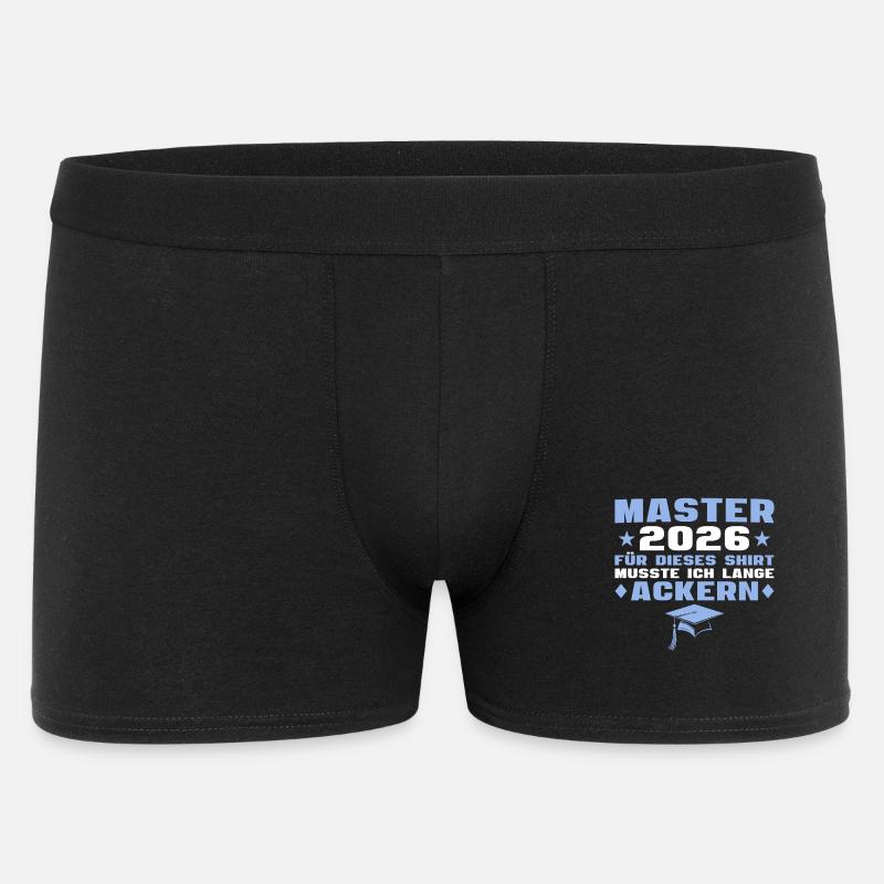 Masterprüfung bestanden Master Abschluss 2026 - Männer Boxer Shorts - Schwarz