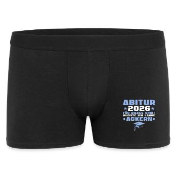 Abitur exam passed, Abitur graduation 2026 - Men's Boxer Shorts - black - Front
