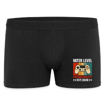 Gambler Dad FATHER LEVEL UNLOCKED EST 2026 - Men's Boxer Shorts - black - Front