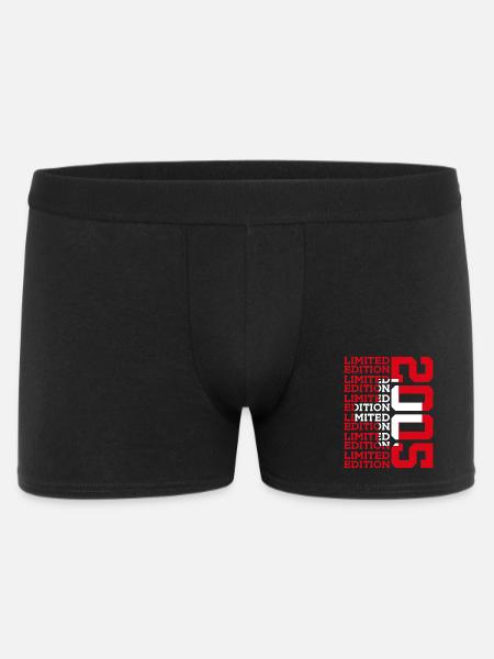 LIMITED EDITION 2005 SWITZERLAND 21ST BIRTHDAY - Men's Boxer Shorts - black