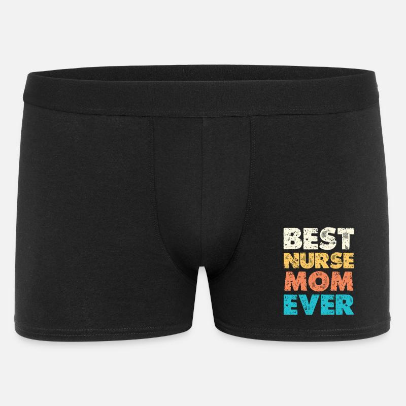 Beste Krankenschwester Mama - Männer Boxer Shorts - Schwarz
