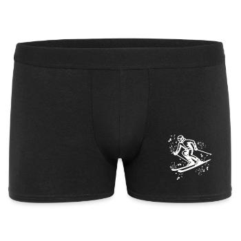 Ski alpin Sports d’hiver Ski nordique - Boxer Homme - noir - Devant