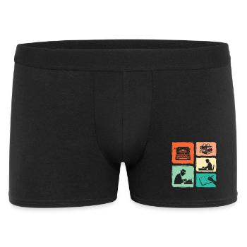 Writer Vintage Collage Writing Author Journalist - Men's Boxer Shorts - black - Front