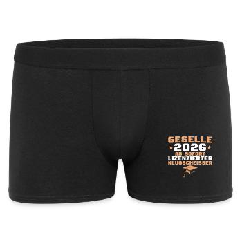 Examen de compagnon 2026 Apprentissage réussi - Boxer Homme - noir - Devant