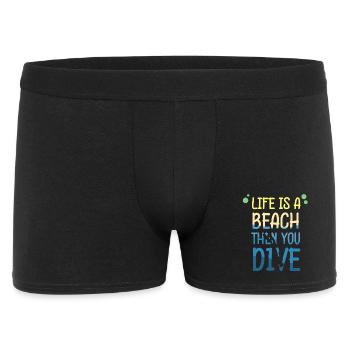 Diving Diver Snorkeling Recreational Diver - Men's Boxer Shorts - black - Front