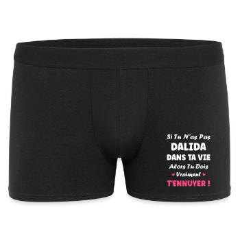Dalida - Boxer Homme - noir - Devant