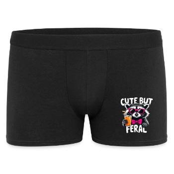 Sweet but Wild Raccoon - Men's Boxer Shorts - black - Front